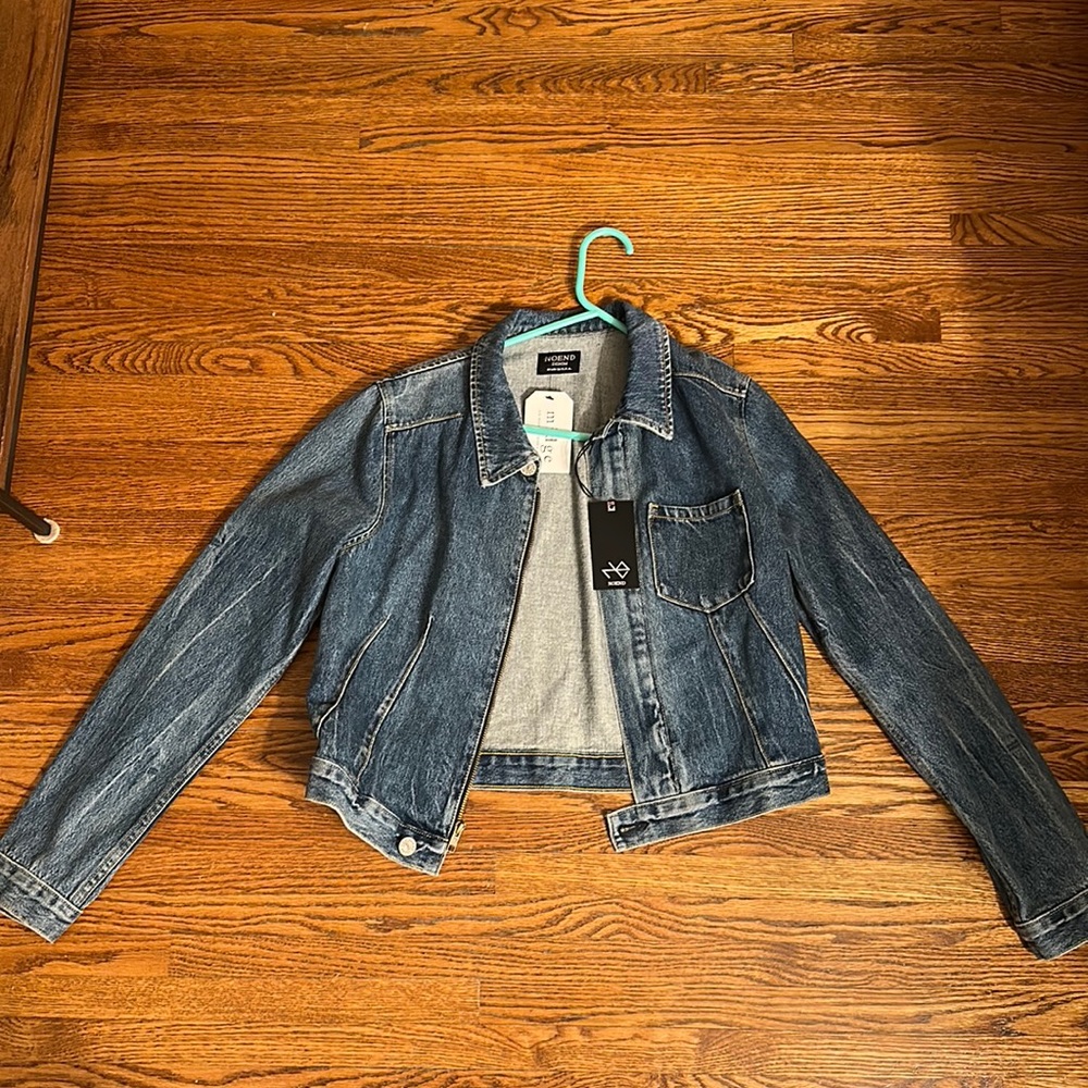 Noend denim brand new zip denim jacket with tags - size medium